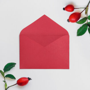 Мини плик - червен 67