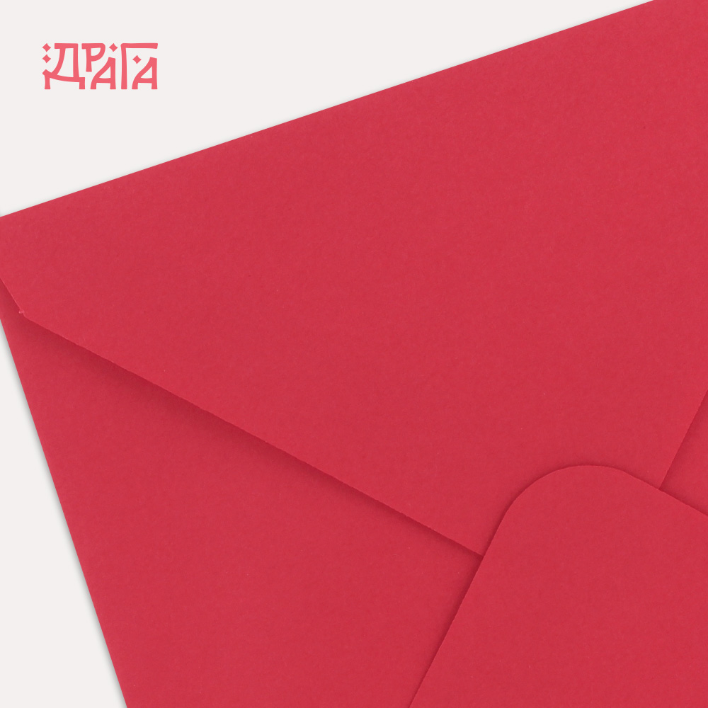 Квадратен плик за писмо - червен 67 - Image 2