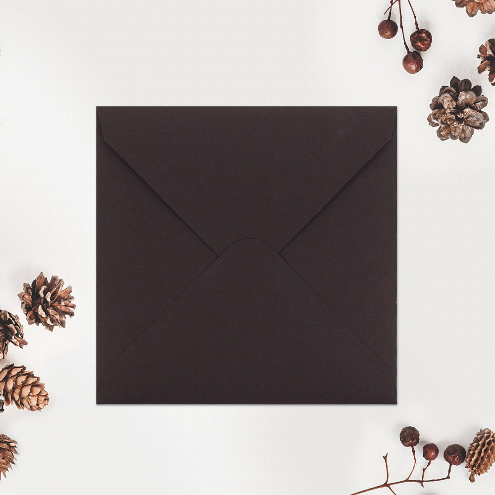 Квадратен плик - coffee - Image 3