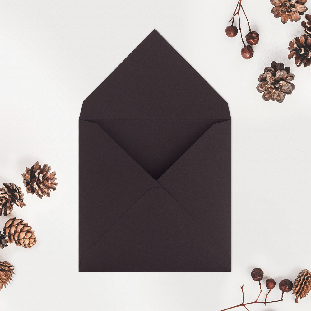 Квадратен плик - coffee