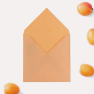 Цветен квадратен плик - кайсия 43