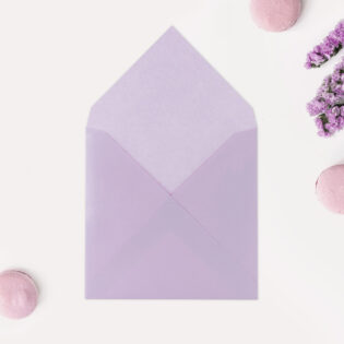 Цветен плик за писмо - лилав 77