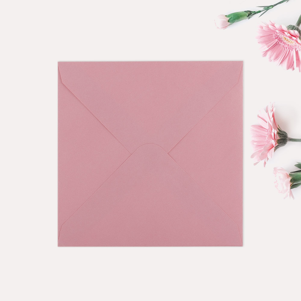 Плик за писмо квадратен - розов 62 - Image 3
