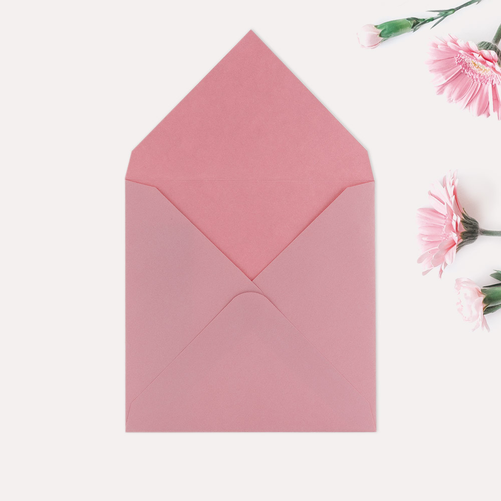 Плик за писмо квадратен - розов 62