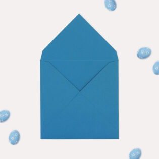 Цветен квадратен плик - син Cobalt 74