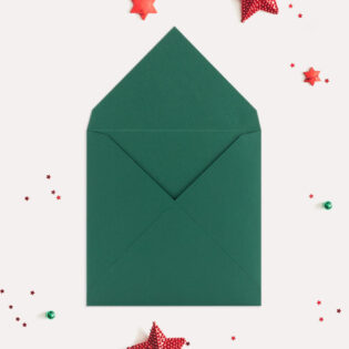 Цветен плик - тъмно зелен 89